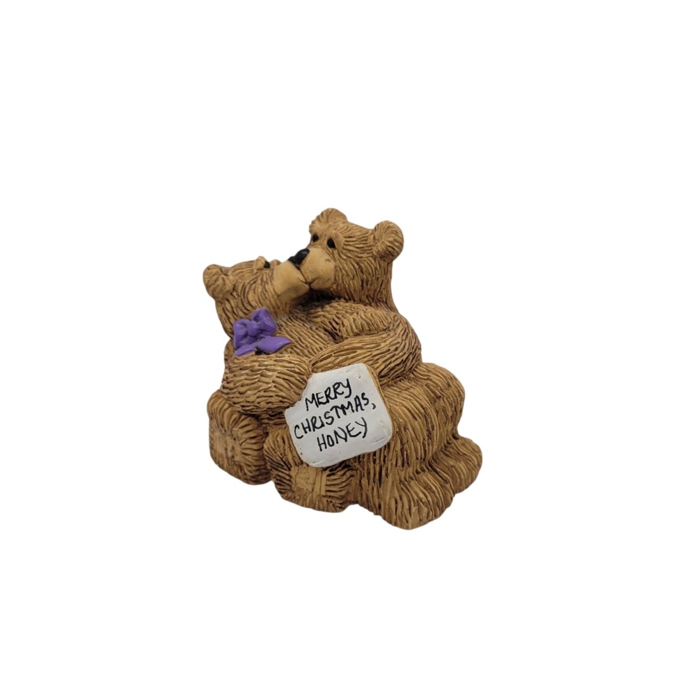 Bears Etc Sheila Philipp Merry Christmas Honey Bear Figurine Imitating Life USA